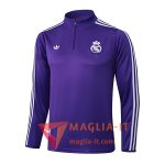 Felpa da Allenamento Real Madrid 2025/2026 viola/Bianco