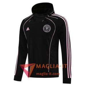 Felpa da Allenamento con Cappuccio Inter Miami CF 2025/2026 Nero/Rosa