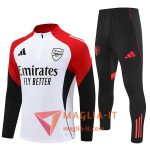 Insieme Tuta Calcio Arsenal 2025/2026 Bianco/Rosso/Nero