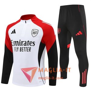 Insieme Tuta Calcio Arsenal 2025/2026 Bianco/Rosso/Nero