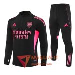 Insieme Tuta Calcio Arsenal 2025/2026 Nero/Rosa
