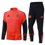 Insieme Tuta Calcio Bayern Monaco 2025/2026 Arancia/Nero