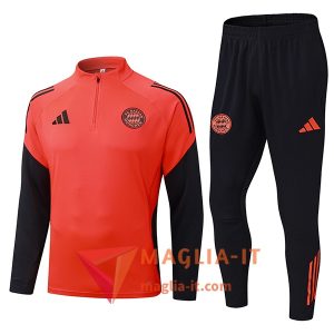Insieme Tuta Calcio Bayern Monaco 2025/2026 Arancia/Nero