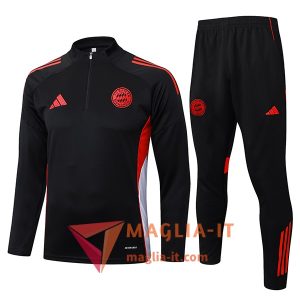 Insieme Tuta Calcio Bayern Monaco 2025/2026 Nero/Rosso/Bianco