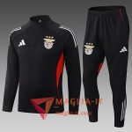 Insieme Tuta Calcio Benfica Bambino 2025/2026 Nero/Rosso/Bianco
