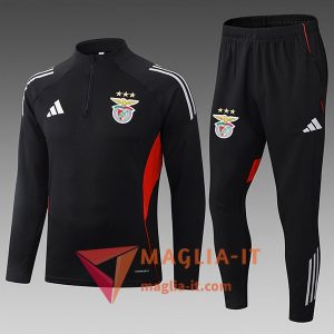 Insieme Tuta Calcio Benfica Bambino 2025/2026 Nero/Rosso/Bianco