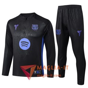 Insieme Tuta Calcio FC Barcellona 2025/2026 Nero/Lilla Chiaro