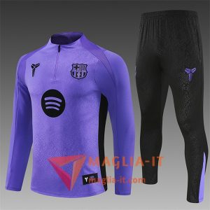 Insieme Tuta Calcio FC Barcellona Bambino 2025/2026 viola/Nero
