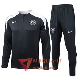 Insieme Tuta Calcio FC Chelsea 2025/2026 Grigio Scuro