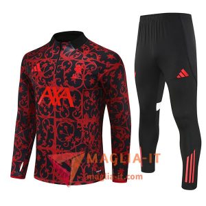 Insieme Tuta Calcio FC Liverpool 2025/2026 Rosso/Nero
