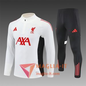 Insieme Tuta Calcio FC Liverpool Bambino 2025/2026 Beige/Nero/Rosso
