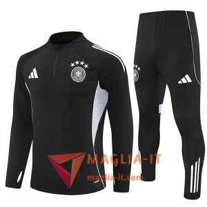 Insieme Tuta Calcio Germania 2025/2026 Nero/Grigio