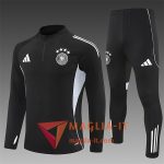 Insieme Tuta Calcio Germania Bambino 2025/2026 Nero/Grigio