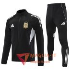 Insieme Tuta Calcio Giacca Argentina 2025/2026 Nero/Blanco