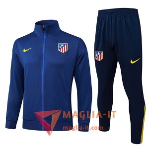 Insieme Tuta Calcio Giacca Atletico Madrid 2025/2026 Blu Navy