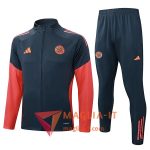 Insieme Tuta Calcio Giacca Bayern Monaco 2025/2026 Grigio/Arancia