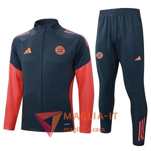 Insieme Tuta Calcio Giacca Bayern Monaco 2025/2026 Grigio/Arancia