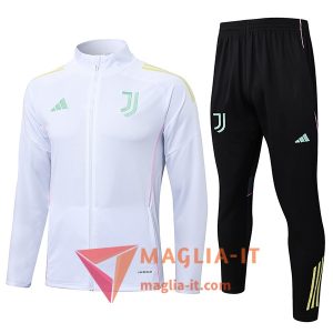Insieme Tuta Calcio Giacca Juventus 2025/2026 Bianco/Giallo