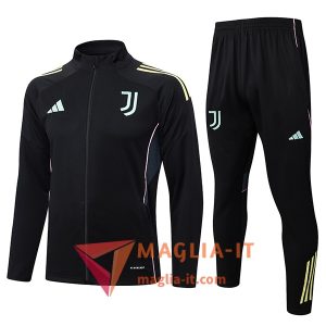 Insieme Tuta Calcio Giacca Juventus 2025/2026 Nero/Giallo