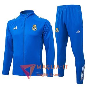 Insieme Tuta Calcio Giacca Real Madrid 2025/2026 Blu
