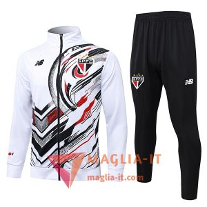 Insieme Tuta Calcio Giacca Sao Paulo FC 2025/2026 Blanco/Nero/Rosso