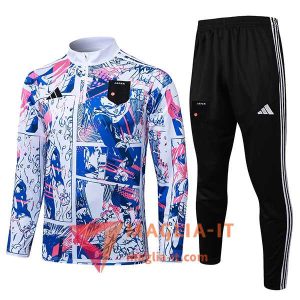 Insieme Tuta Calcio Giappone 2025/2026 Bianco/Blu/Rosa