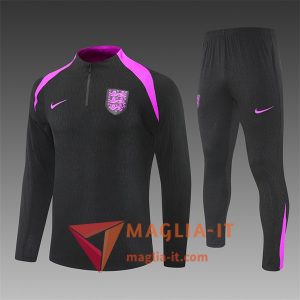 Insieme Tuta Calcio Inghilterra Bambino 2025/2026 Nero/viola