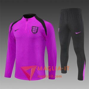 Insieme Tuta Calcio Inghilterra Bambino 2025/2026 viola/Nero