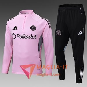 Insieme Tuta Calcio Inter Miami CF Bambino 2025/2026 Rosa/Nero