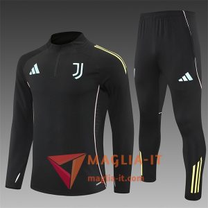 Insieme Tuta Calcio Juventus Bambino 2025/2026 Nero/Giallo