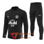 Insieme Tuta Calcio Manchester City 2025/2026 Nero/Grigio/Bianco