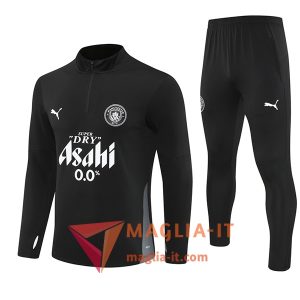 Insieme Tuta Calcio Manchester City 2025/2026 Nero/Grigio/Bianco