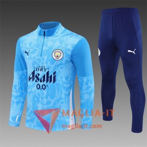 Insieme Tuta Calcio Manchester City Bambino 2025/2026 Azzurro