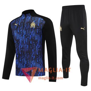 Insieme Tuta Calcio Marsiglia 2025/2026 Nero/Blu