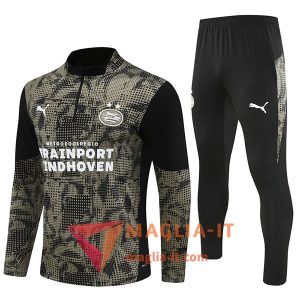 Insieme Tuta Calcio PSV Eindhoven 2025/2026 Marrone/Nero