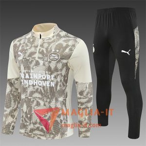 Insieme Tuta Calcio PSV Eindhoven Bambino 2025/2026 Beige/Marrone