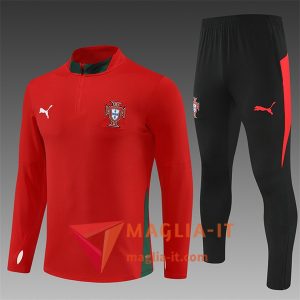 Insieme Tuta Calcio Portogallo Bambino 2025/2026 Rosso/Verde