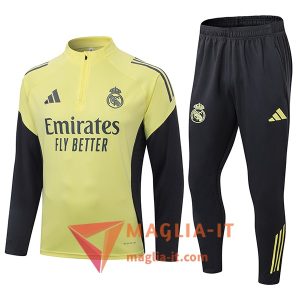 Insieme Tuta Calcio Real Madrid 2025/2026 Giallo/Nero