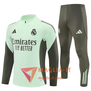 Insieme Tuta Calcio Real Madrid 2025/2026 Verde/Marrone