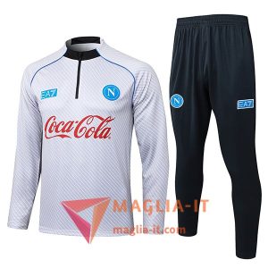 Insieme Tuta Calcio SSC Napoli 2025/2026 Grigio Chiaro
