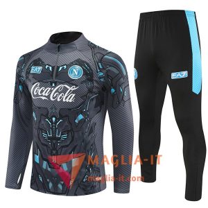 Insieme Tuta Calcio SSC Napoli 2025/2026 Grigio/Blu