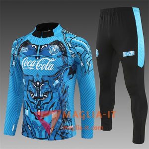 Insieme Tuta Calcio SSC Napoli Bambino 2025/2026 Blu/Nero