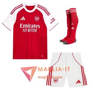 Kit Maglia Arsenal Prima (Pantaloncini + Calzini) 2025/26