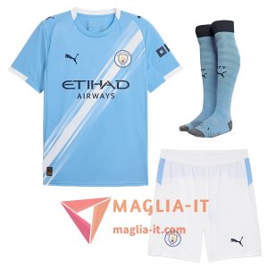 Kit Maglia Manchester City Prima (Pantaloncini + Calzini) 2025/2026