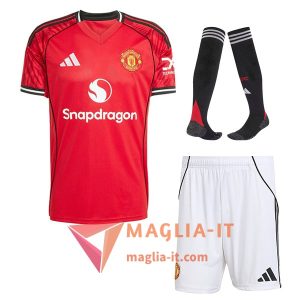Kit Maglia Manchester United Prima (Pantaloncini + Calzini) 2025/26