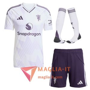 Kit Maglia Manchester United Seconda (Pantaloncini + Calzini) 2025/26