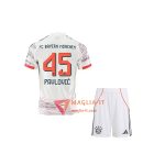 Maglia Calcio ALEKSANDAR PAVLOVIĆ 45 Bayern Monaco Bambino 2025/26 Seconda