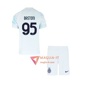 Maglia Calcio ALESSANDRO BASTONI 95 Inter Milan Bambino 2025/26 Seconda