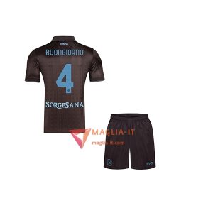 Maglia Calcio ALESSANDRO BUONGIORNO 4 SSC Napoli Bambino 2025/26 Terza