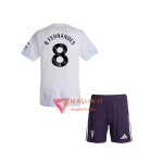 Maglia Calcio BRUNO FERNANDES 8 Manchester United Bambino 2025/26 Seconda